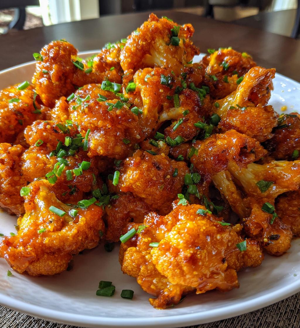 air fryer buffalo cauliflower wings tips - detail 1