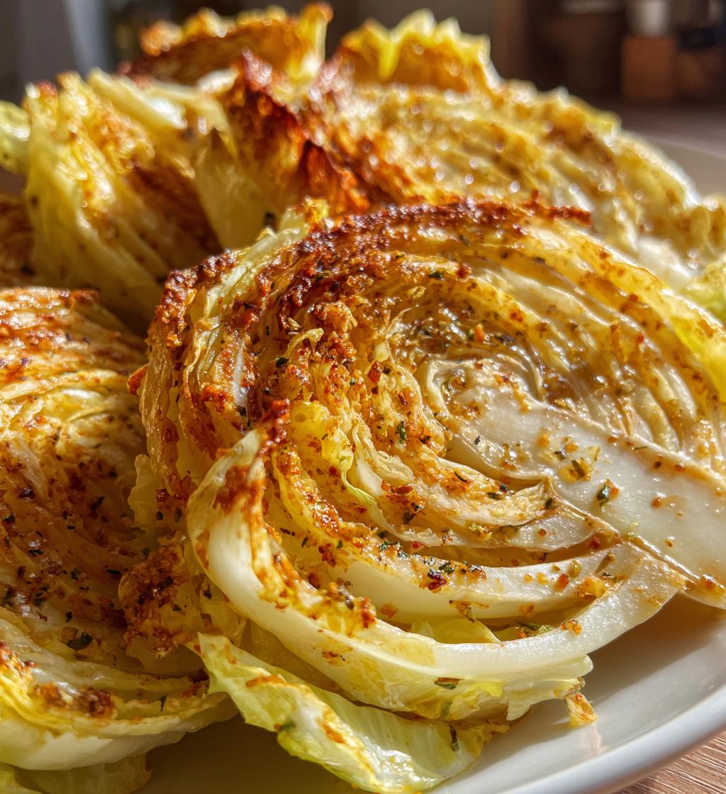 air fryer cabbage wedges crispy delights - detail 1