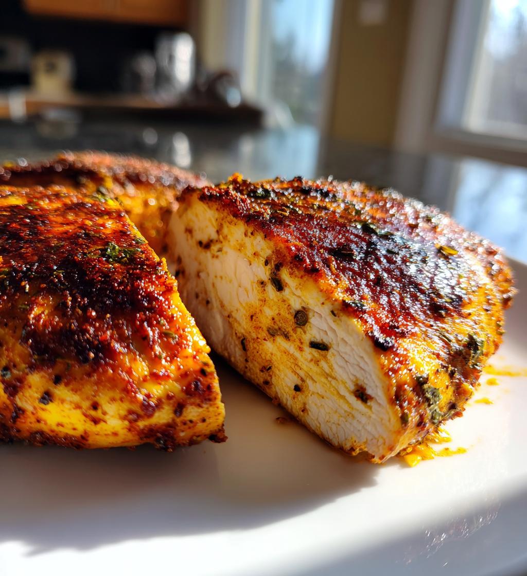 air fryer cajun spiced chicken breast recipe - detail 1