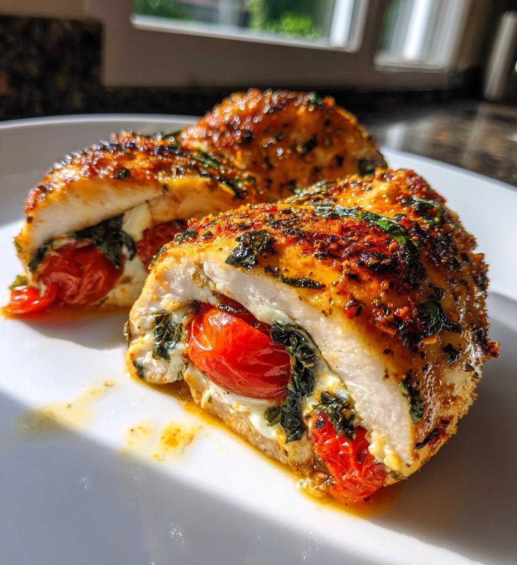 air fryer caprese stuffed chicken breast recipe
