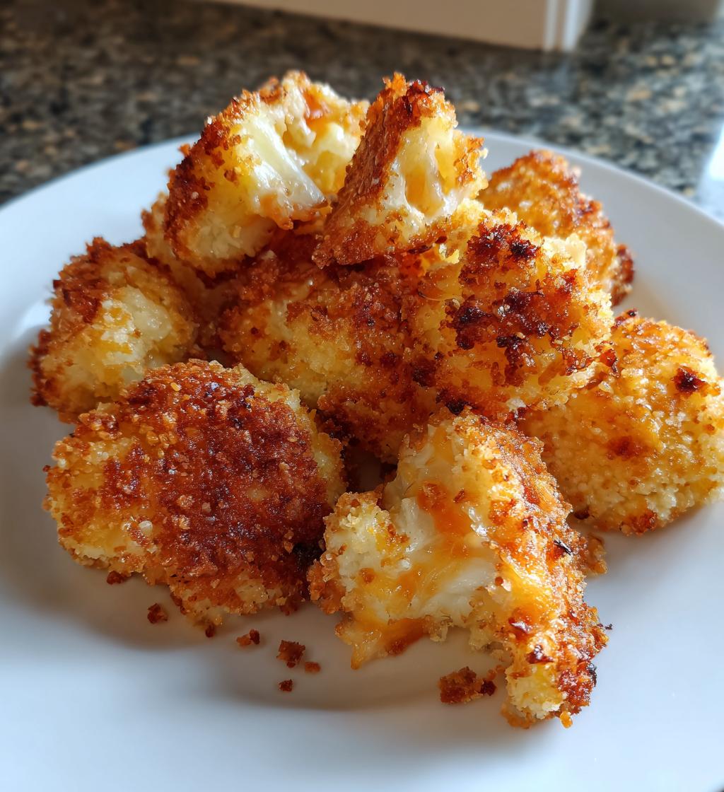 air fryer cauliflower cheese bites recipe - detail 1