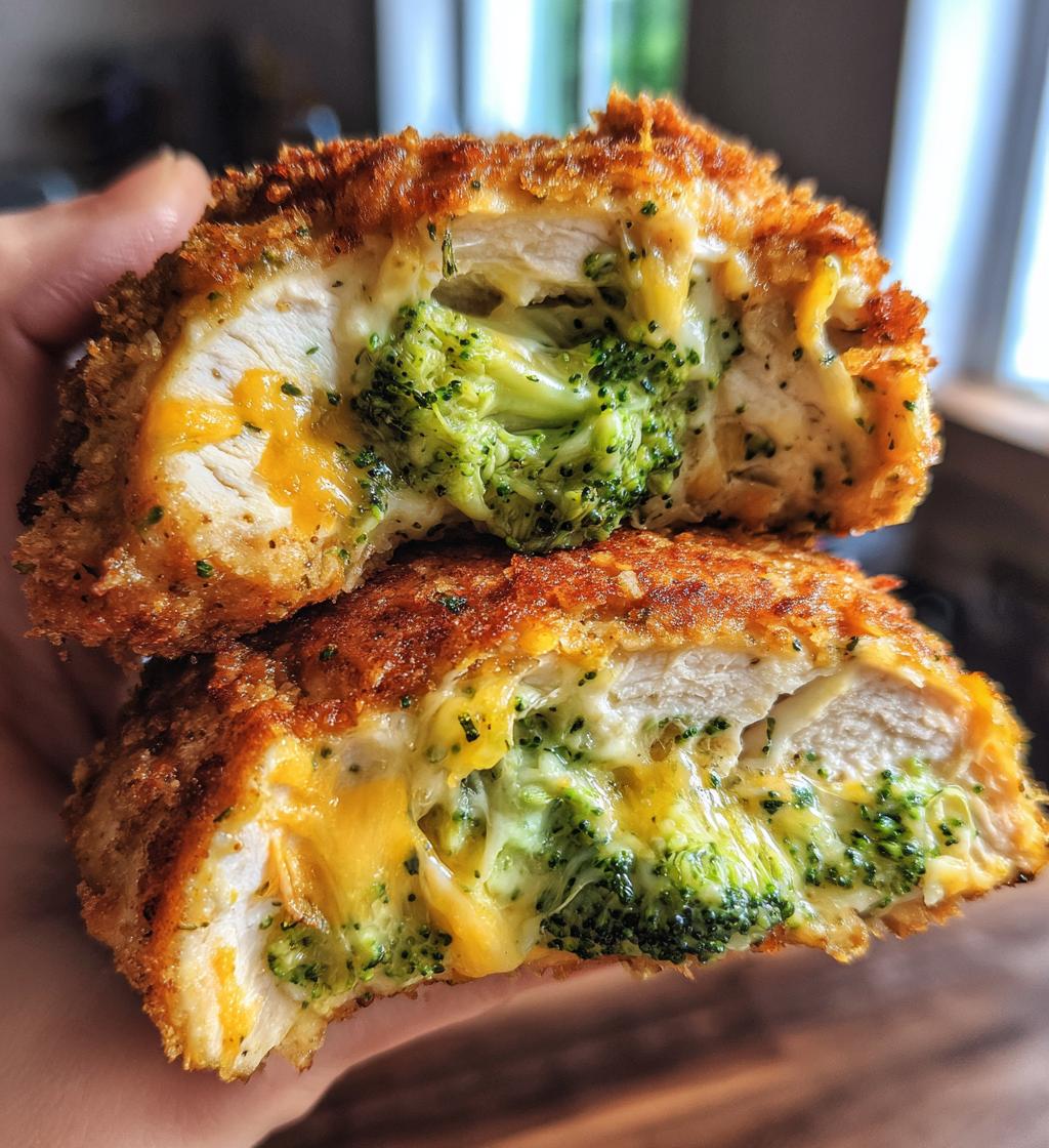 air fryer cheddar broccoli stuffed chicken breast