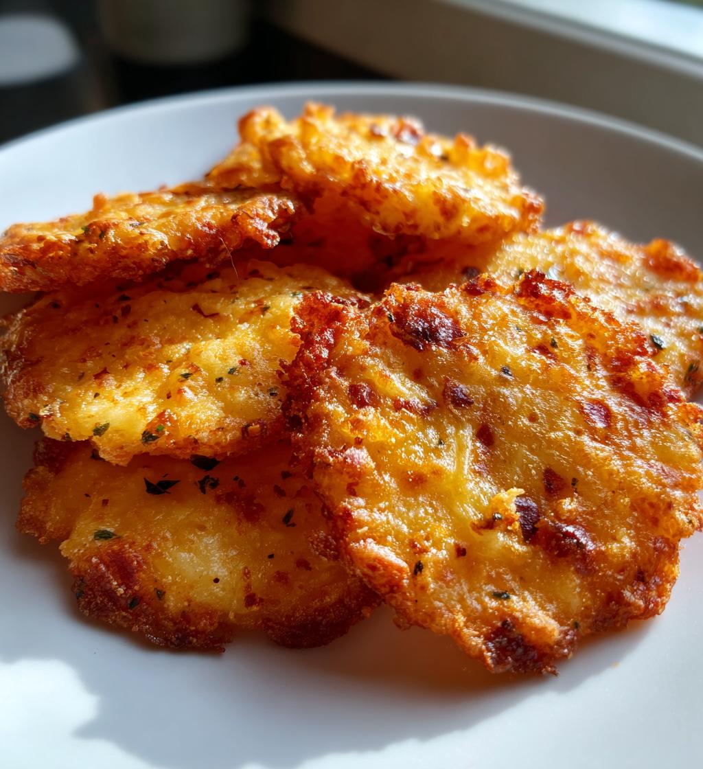 air fryer cheddar cheese crisps