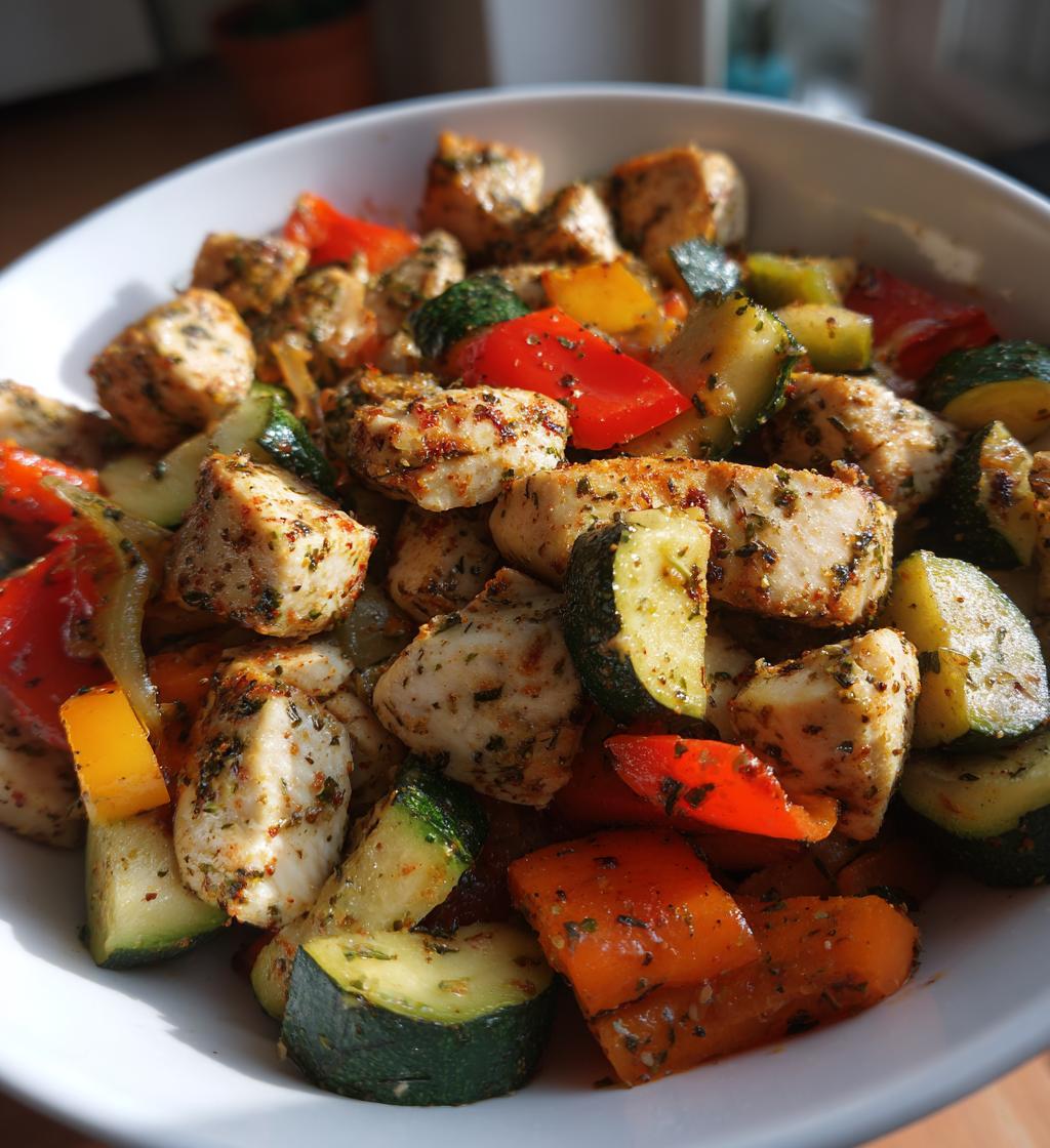 air fryer chicken and vegetables in 15 minutes - detail 1