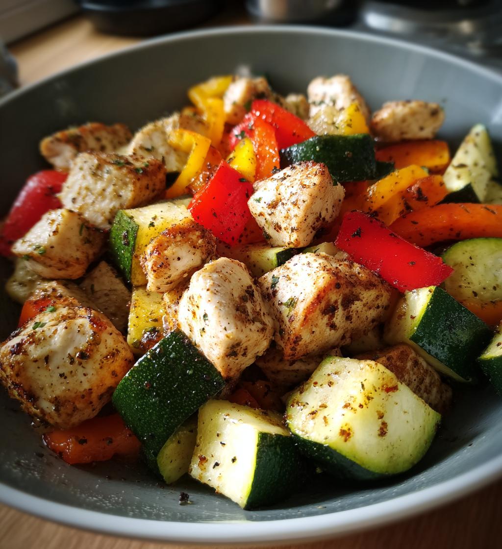 air fryer chicken and vegetables in 15 minutes