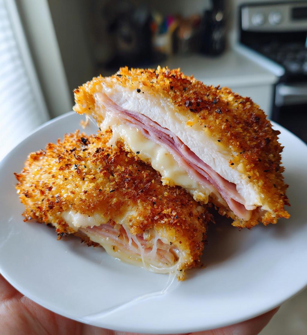 air fryer chicken cordon bleu delicious recipe - detail 1