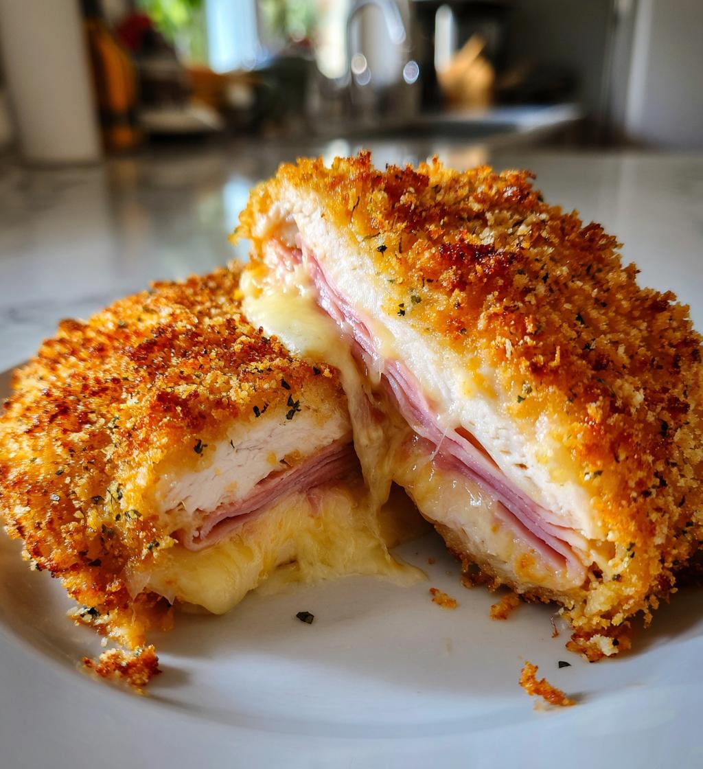 air fryer chicken cordon bleu delicious recipe