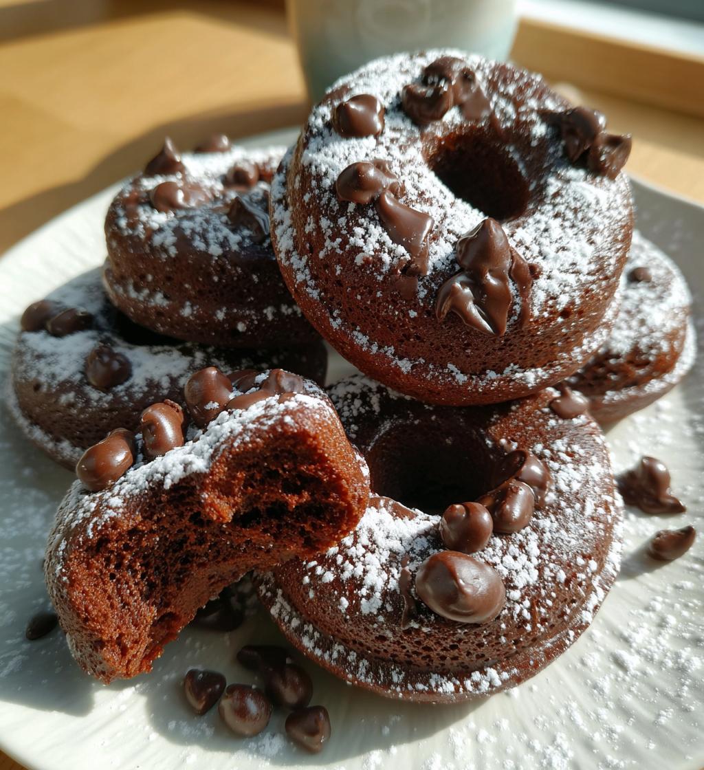air fryer chocolate donuts recipe - detail 1
