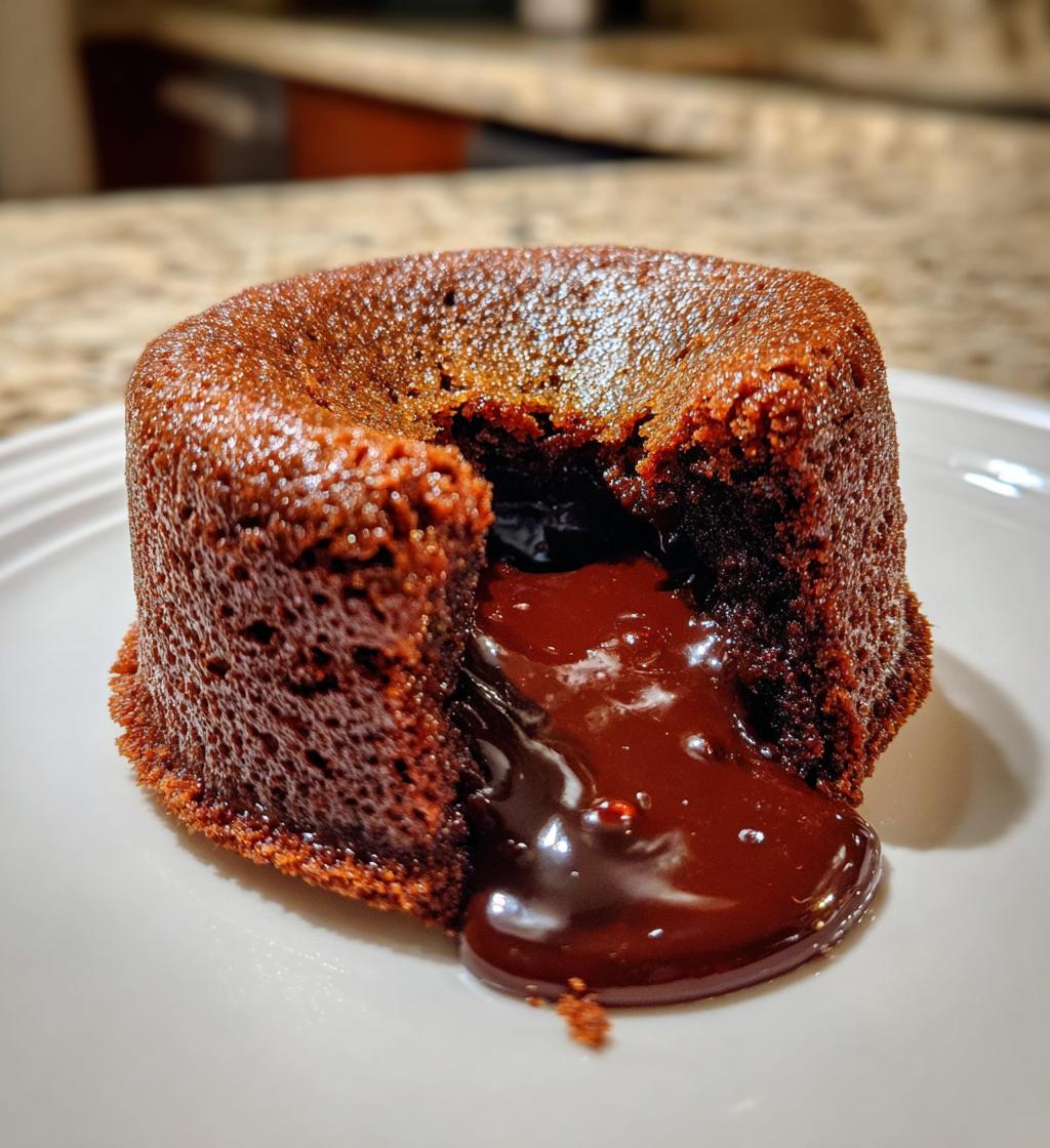 air fryer chocolate lava cake recipe - detail 1