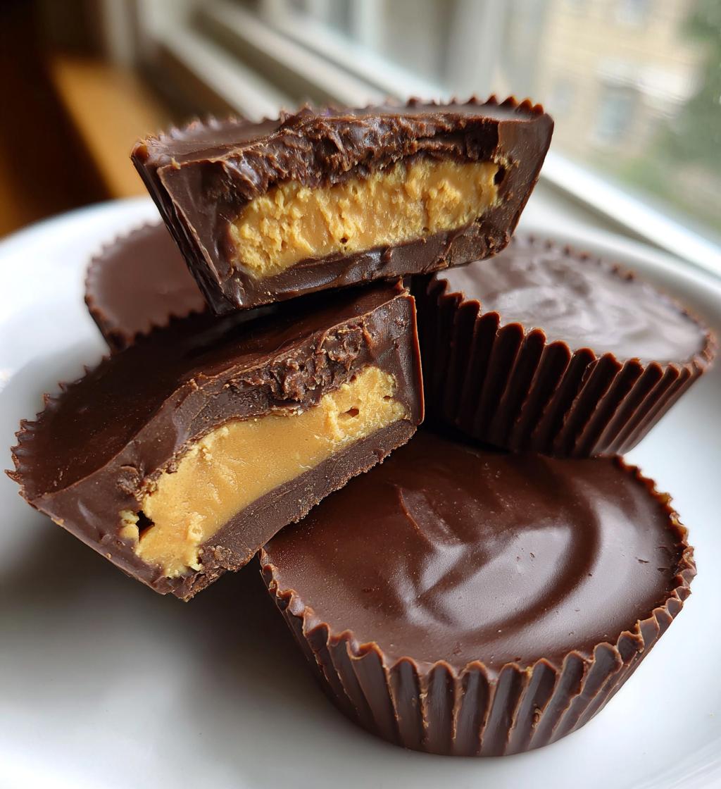 air fryer chocolate peanut butter cups recipe - detail 1