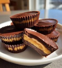 air fryer chocolate peanut butter cups recipe