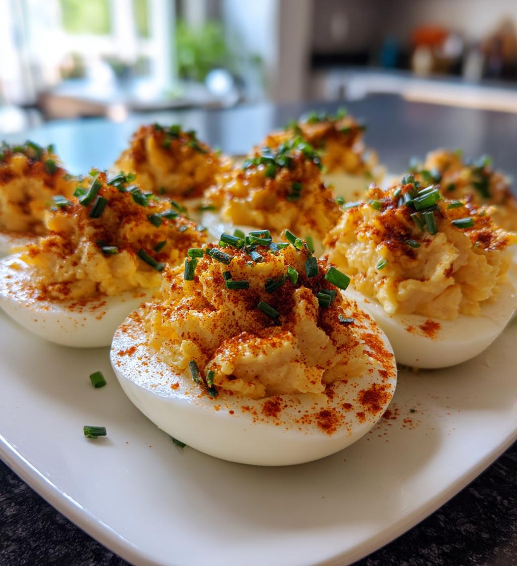 air fryer deviled eggs crispy outside