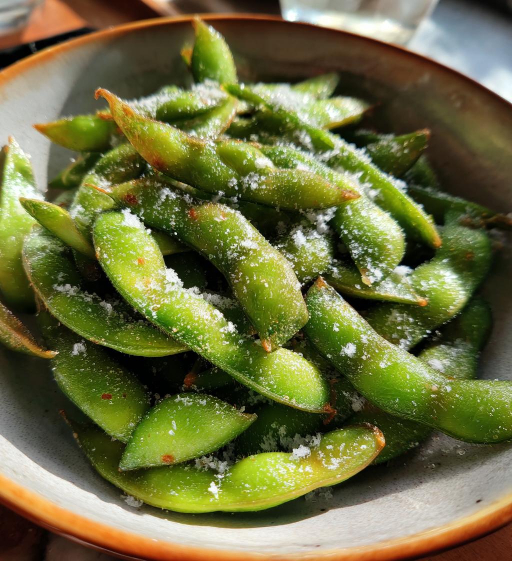 air fryer edamame with sea salt recipe - detail 1