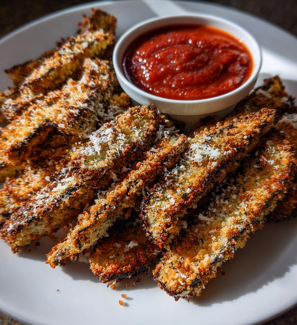 air fryer eggplant fries recipe delicious snack - detail 1