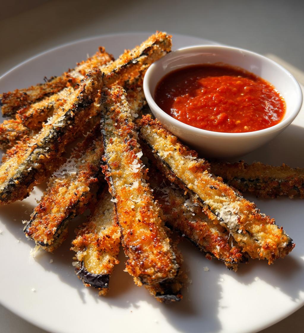 air fryer eggplant fries recipe delicious snack