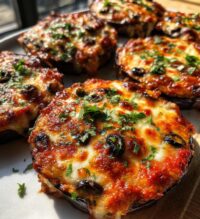 air fryer eggplant pizzas mini low carb pizzas