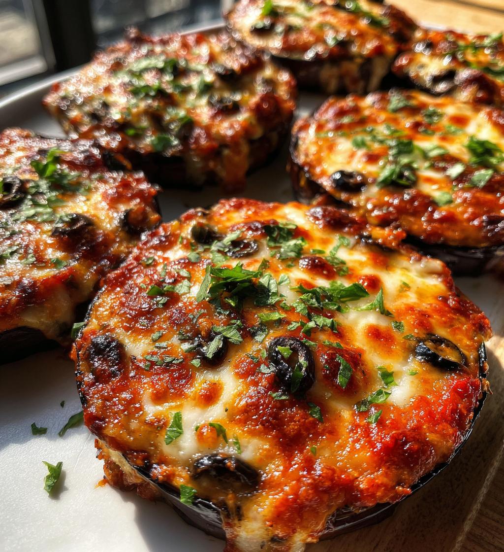 air fryer eggplant pizzas mini low carb pizzas