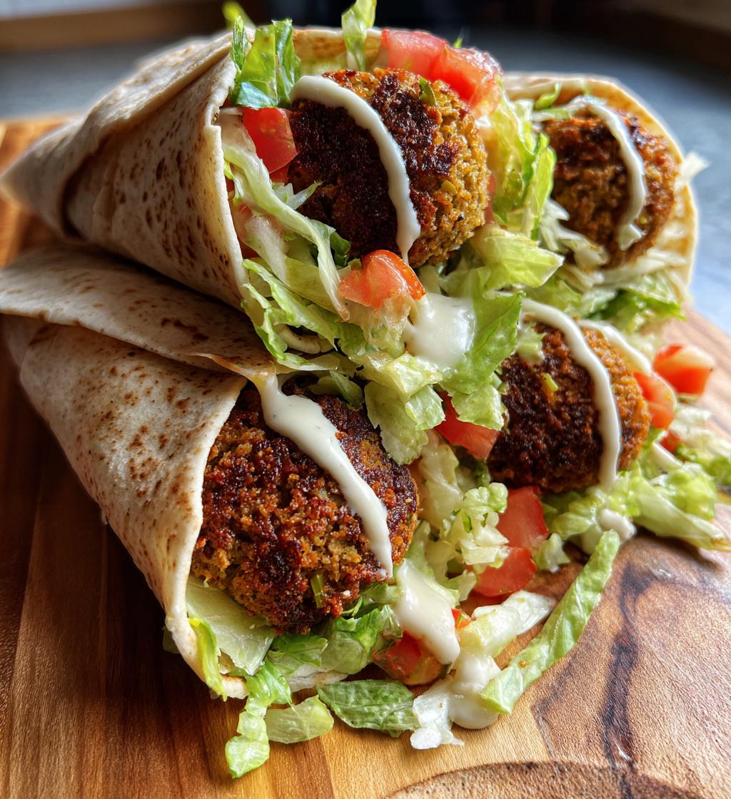 air fryer falafel wrap bites - detail 1