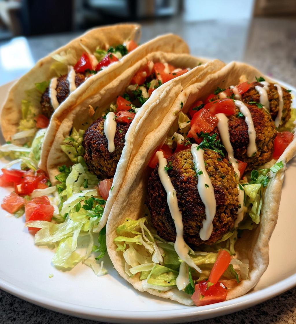 air fryer falafel wrap bites