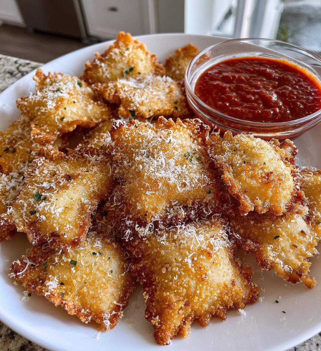 air fryer fried ravioli crispy recipe