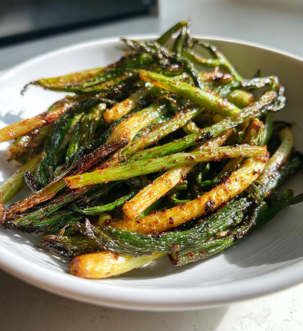 air fryer green onion scallions recipe - detail 1
