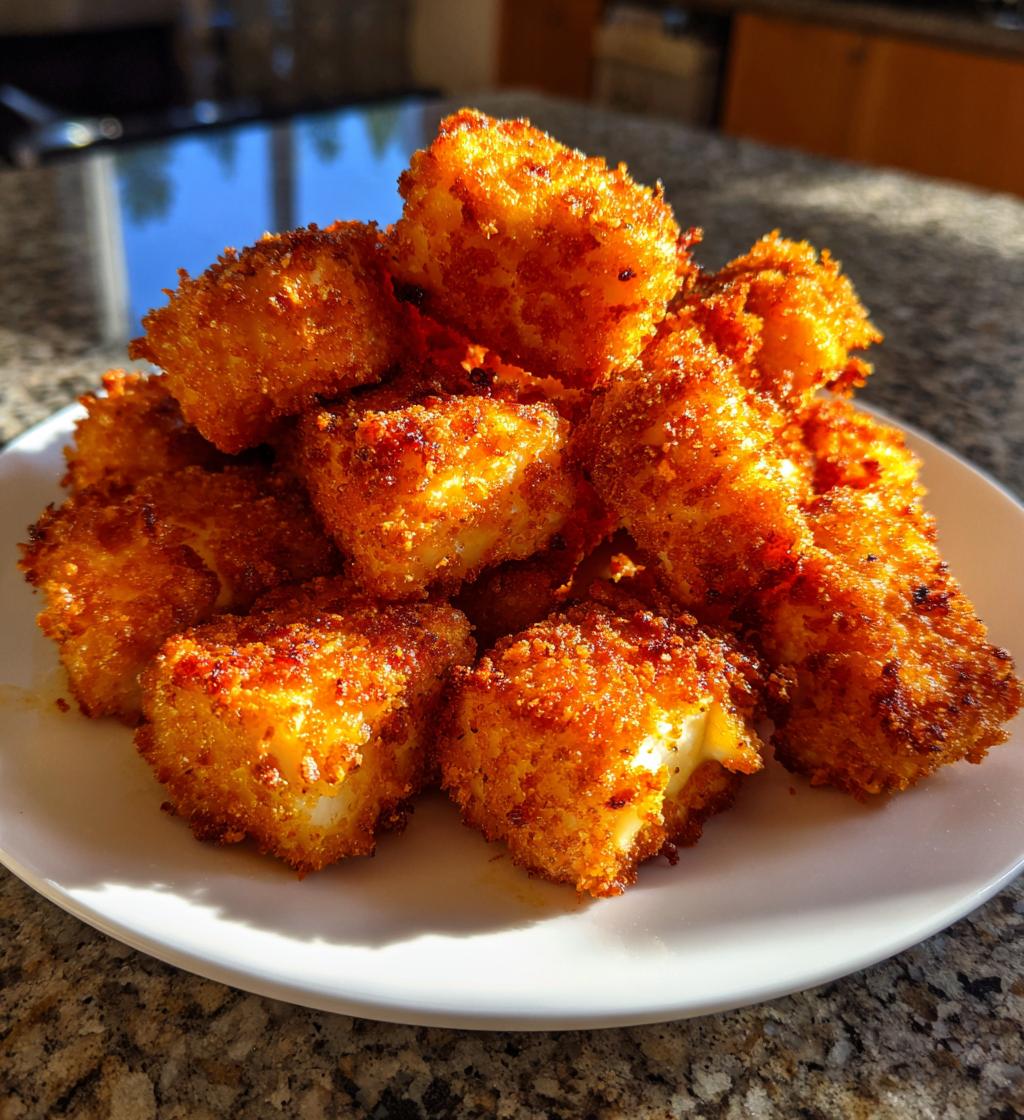 air fryer halloumi cheese bites recipe - detail 1