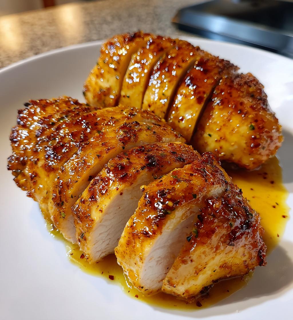 air fryer honey mustard chicken breast recipe - detail 1