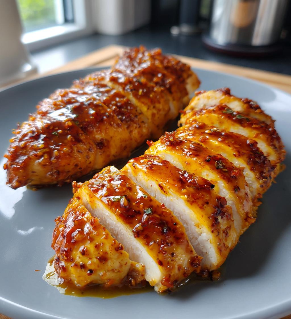 air fryer honey mustard chicken breast recipe