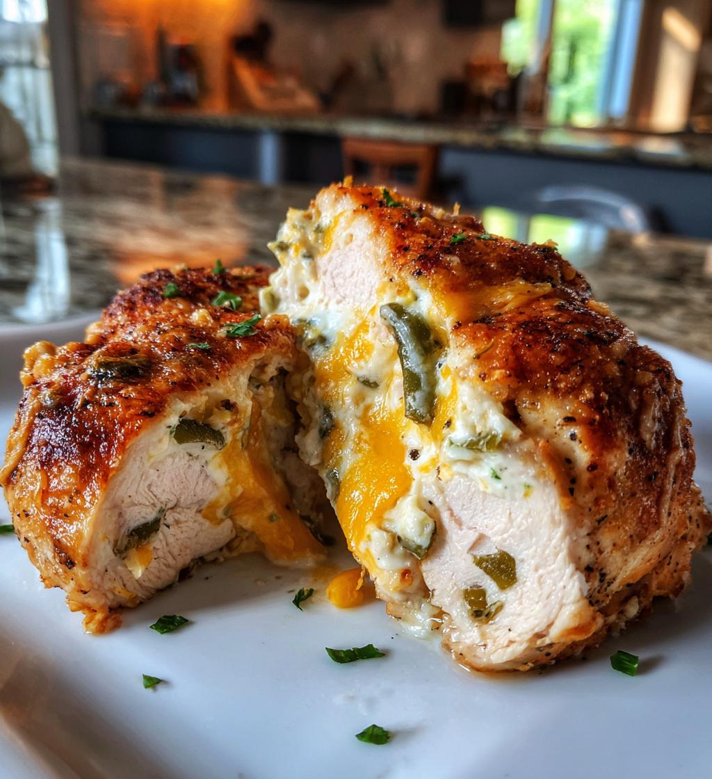 air fryer jalapeno popper stuffed chicken breast bliss