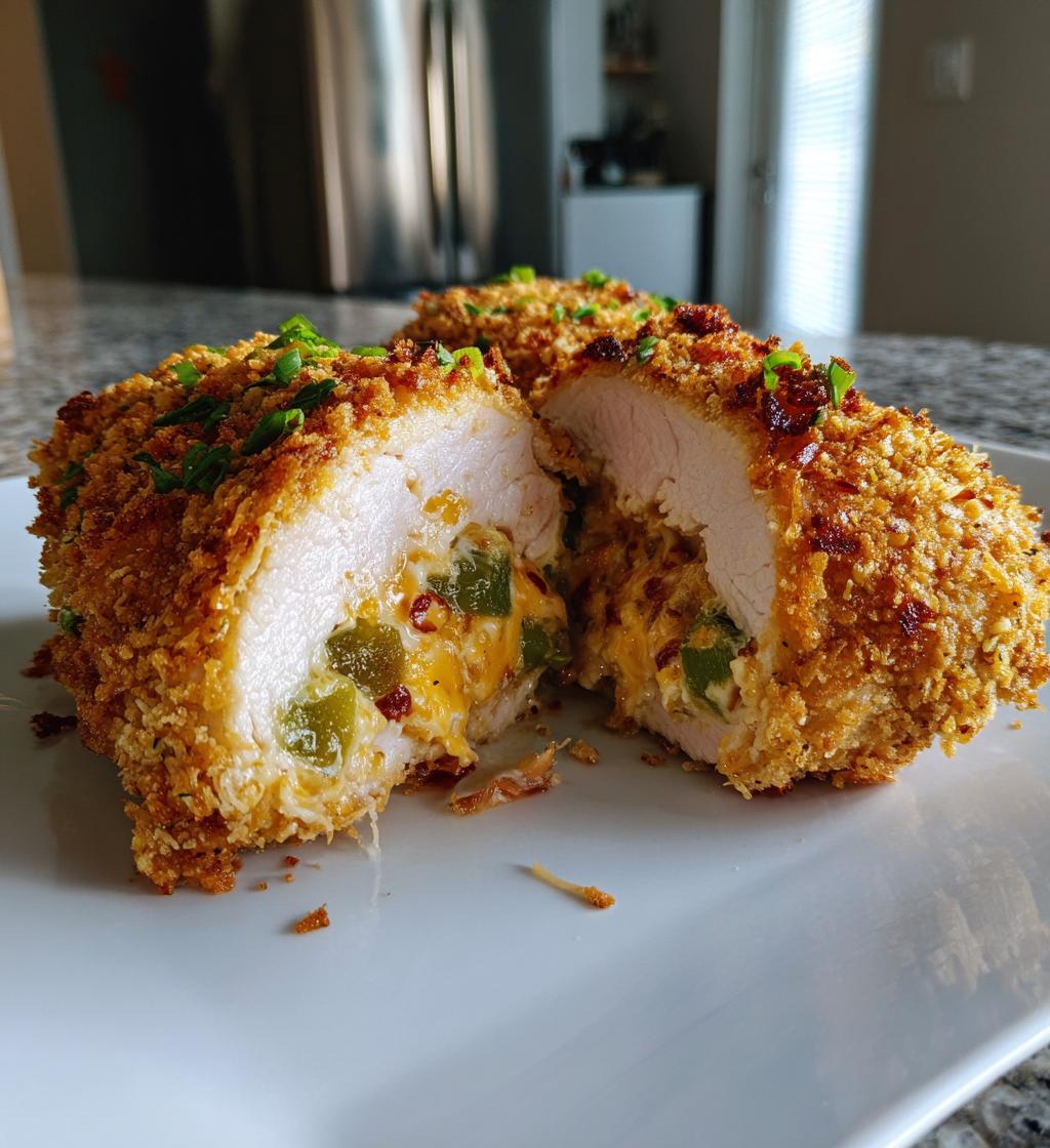 air fryer jalapeno popper stuffed chicken fillet - detail 1