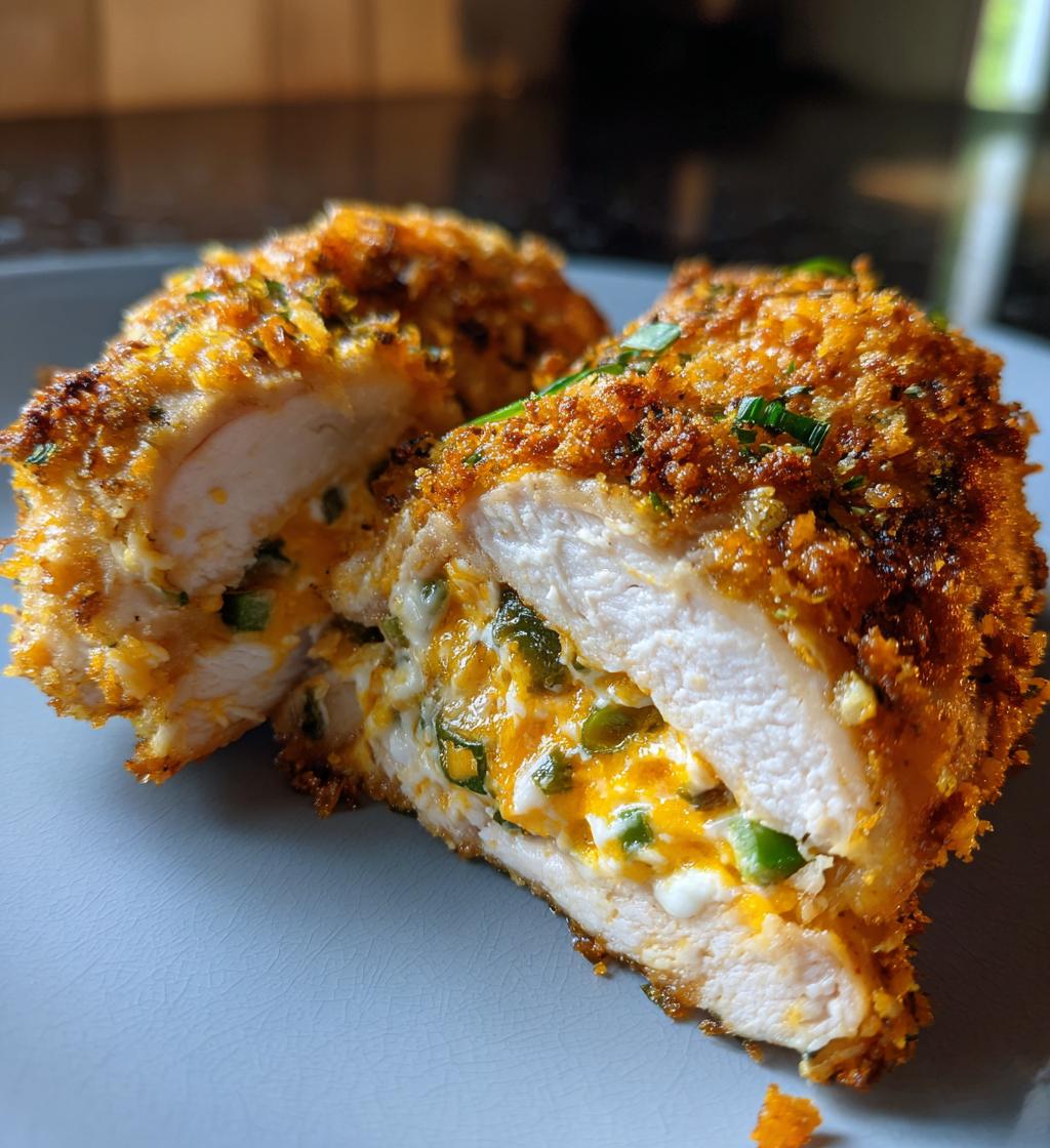 air fryer jalapeno popper stuffed chicken fillet