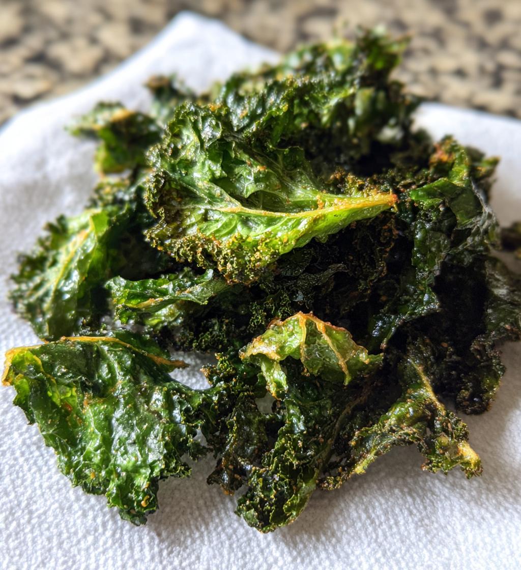 air fryer kale chips recipe crispy healthy snack