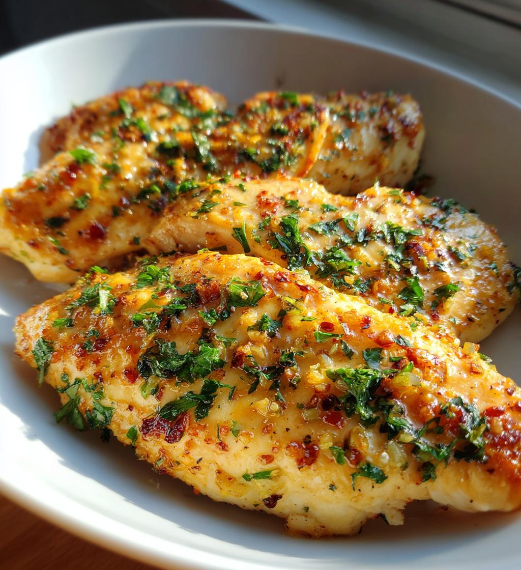 air fryer lemon garlic chicken fillet recipe - detail 1