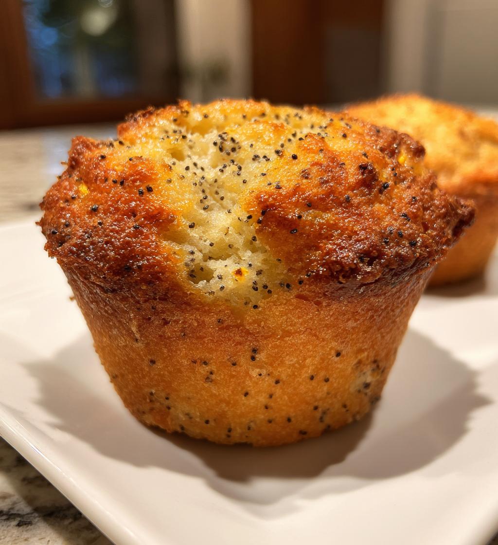 air fryer lemon poppy seed muffins recipe - detail 1