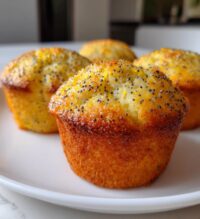 air fryer lemon poppy seed muffins recipe