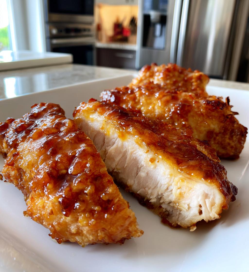 air fryer maple glazed chicken breast - detail 1