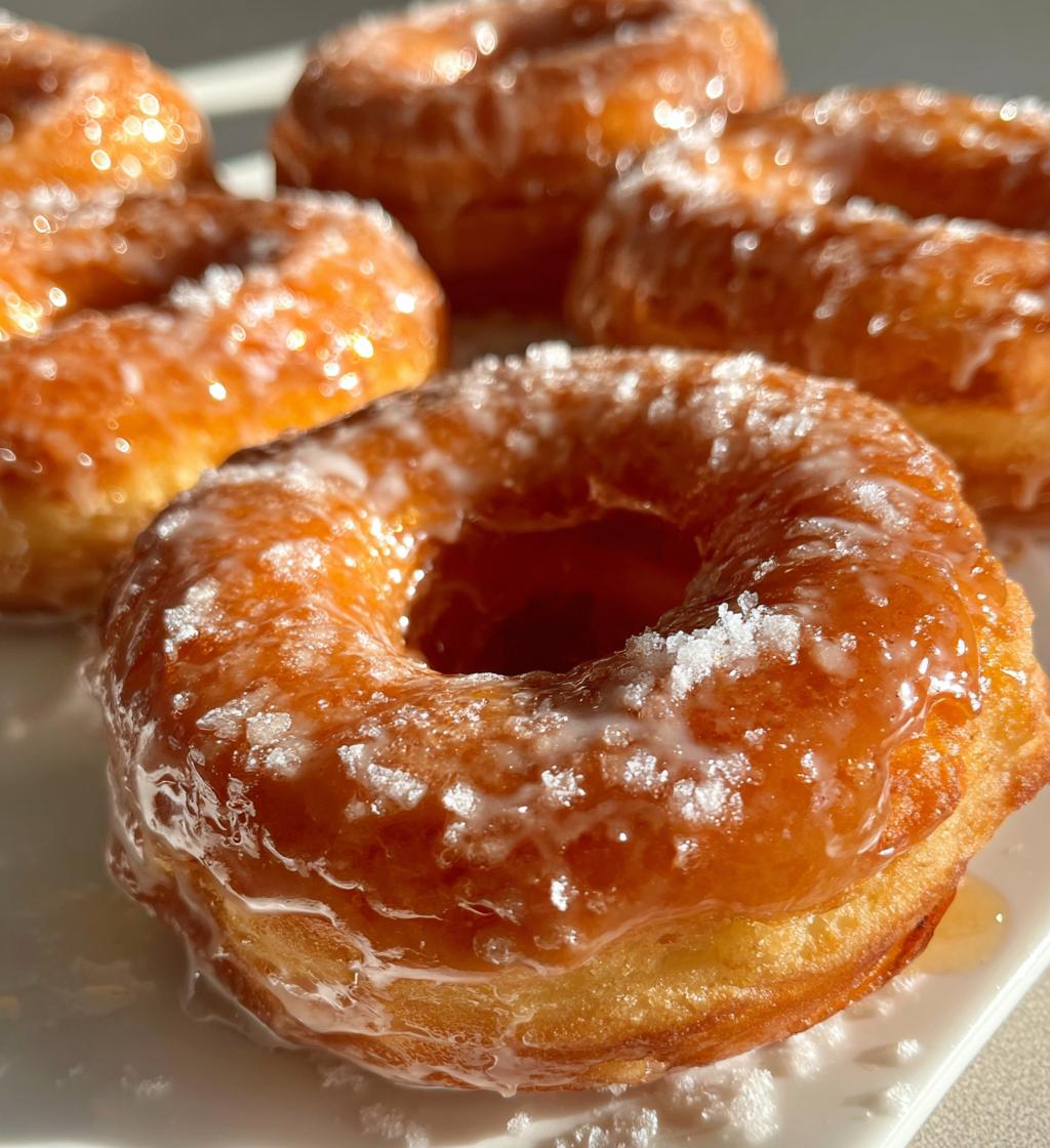air fryer maple glazed donuts - detail 1