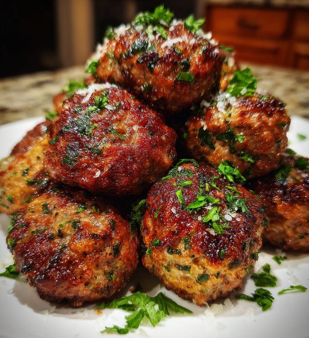 air fryer meatballs no breadcrumbs - detail 1
