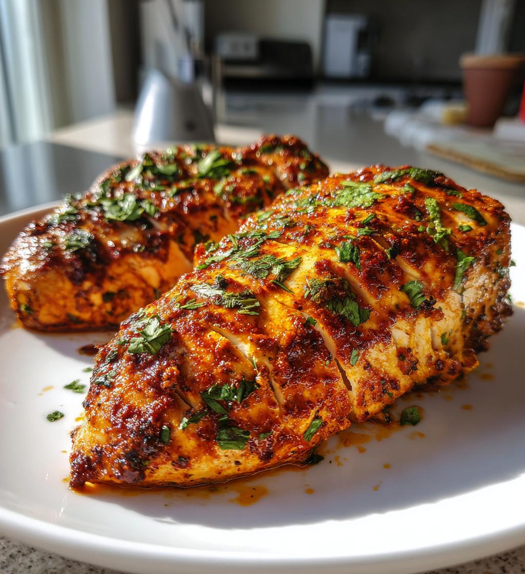 air fryer moroccan spiced chicken breast recipe - detail 1