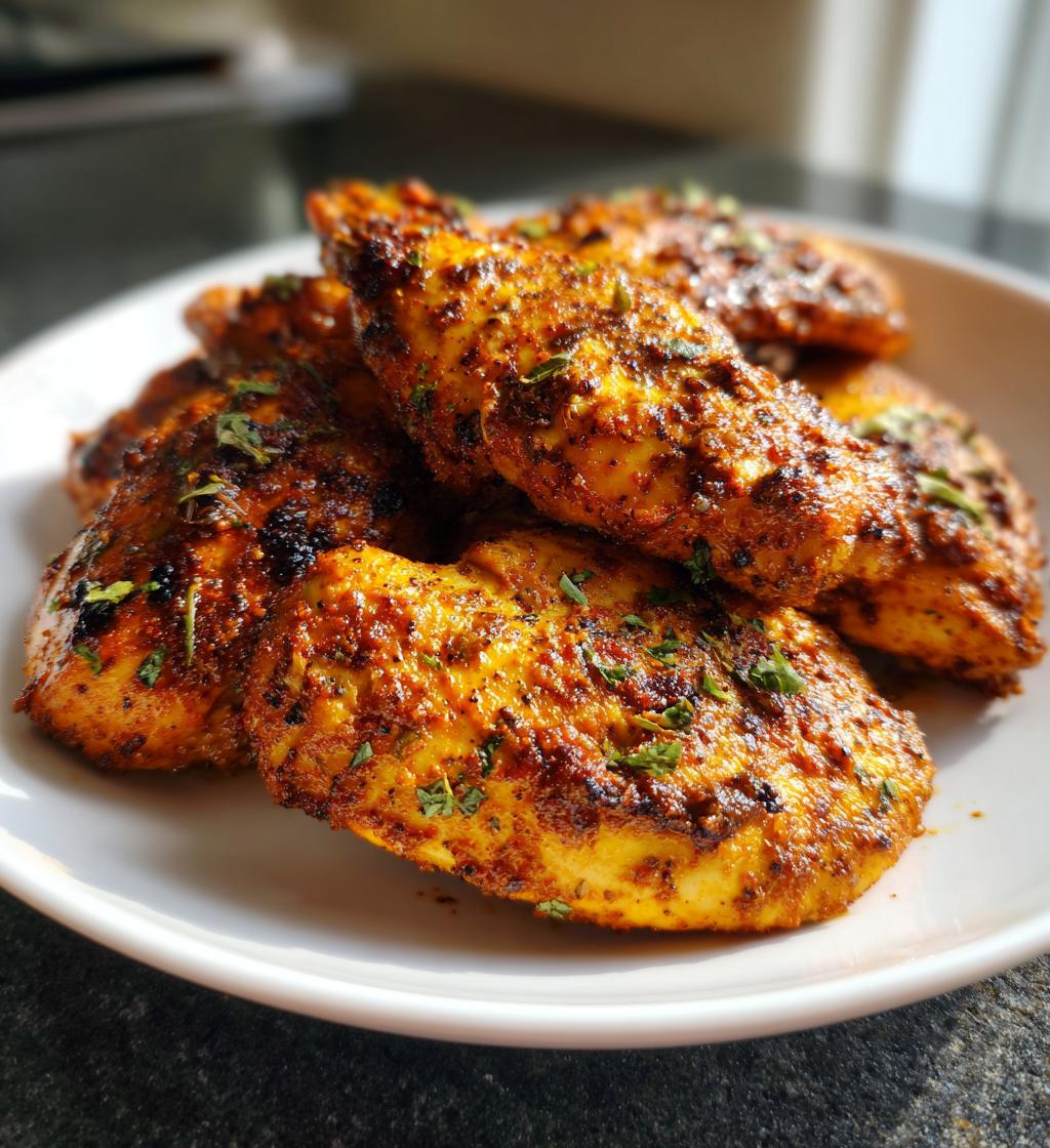 air fryer moroccan spiced chicken fillet