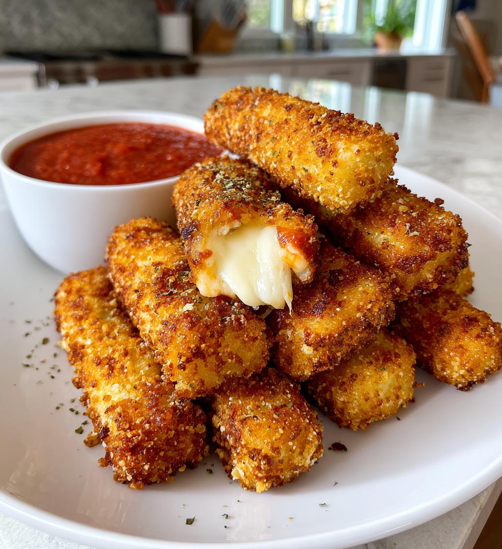 air fryer mozzarella sticks almond flour crust