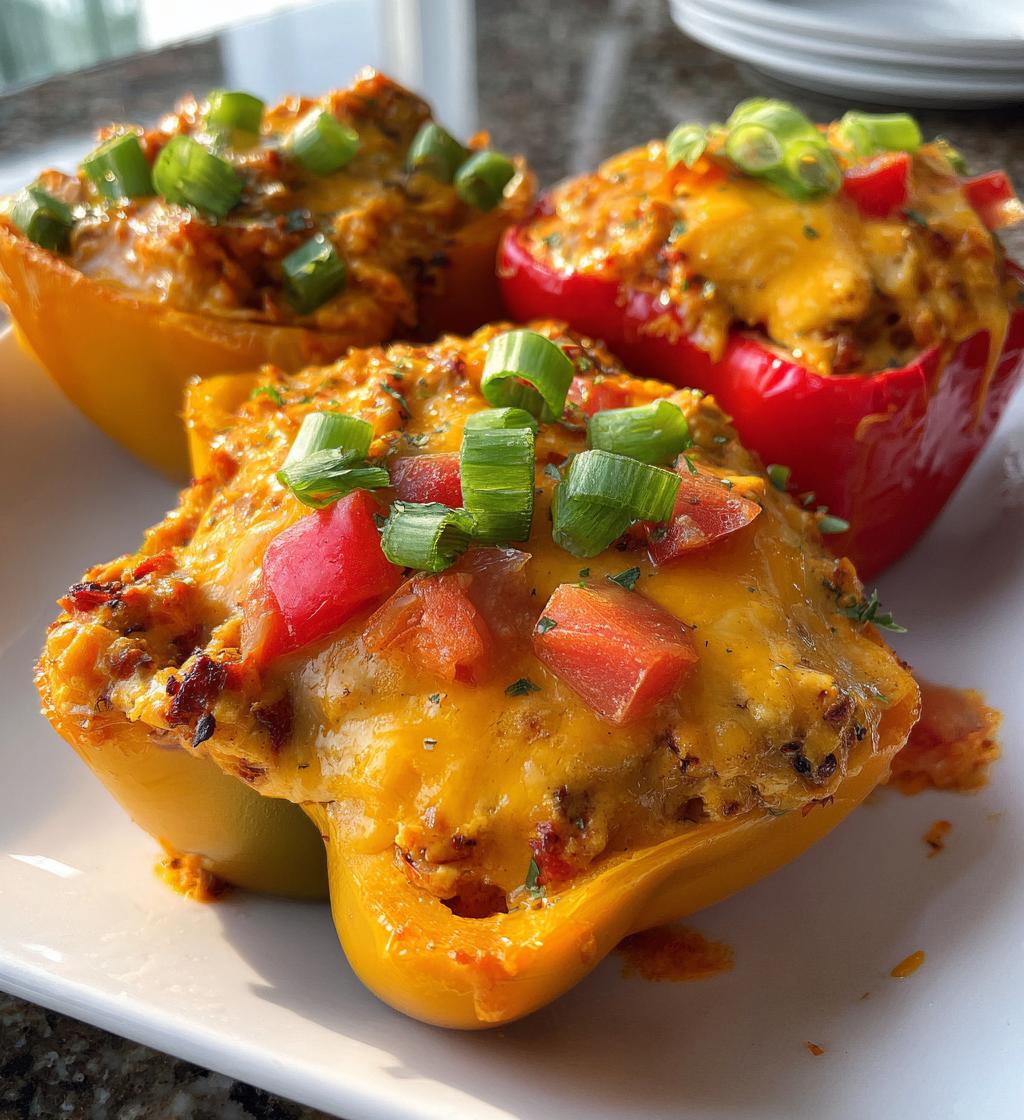 air fryer nacho cheese bell pepper boats - detail 1