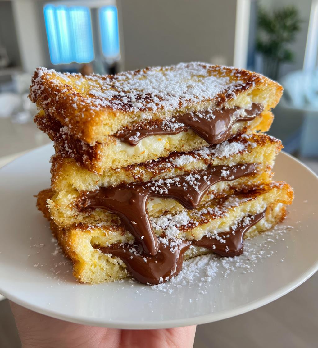 air fryer nutella stuffed french toast sticks recipe - detail 1