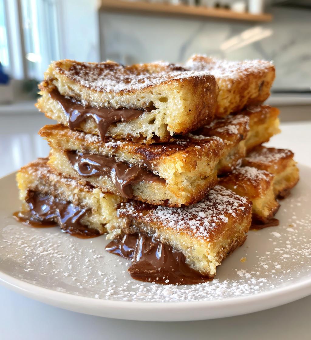 air fryer nutella stuffed french toast sticks recipe