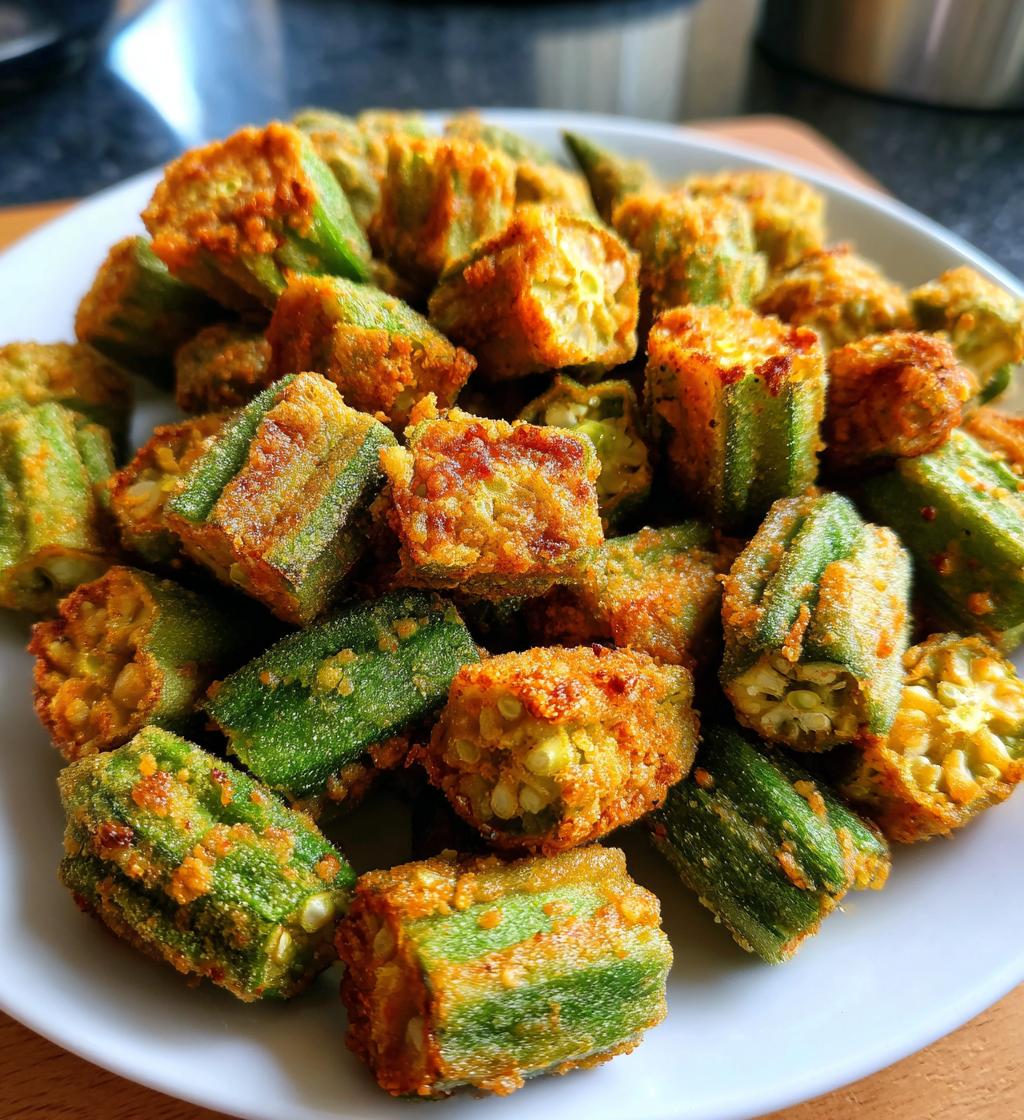air fryer okra crispy flavorful snack recipe