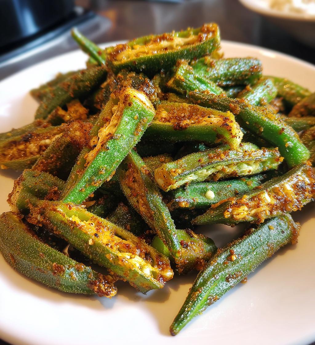 air fryer okra no breading recipe