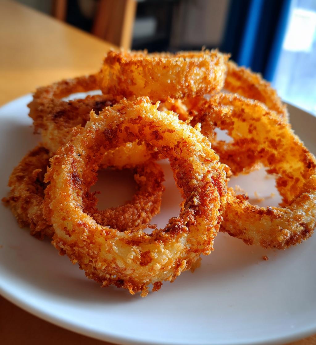 air fryer onion rings homemade recipe