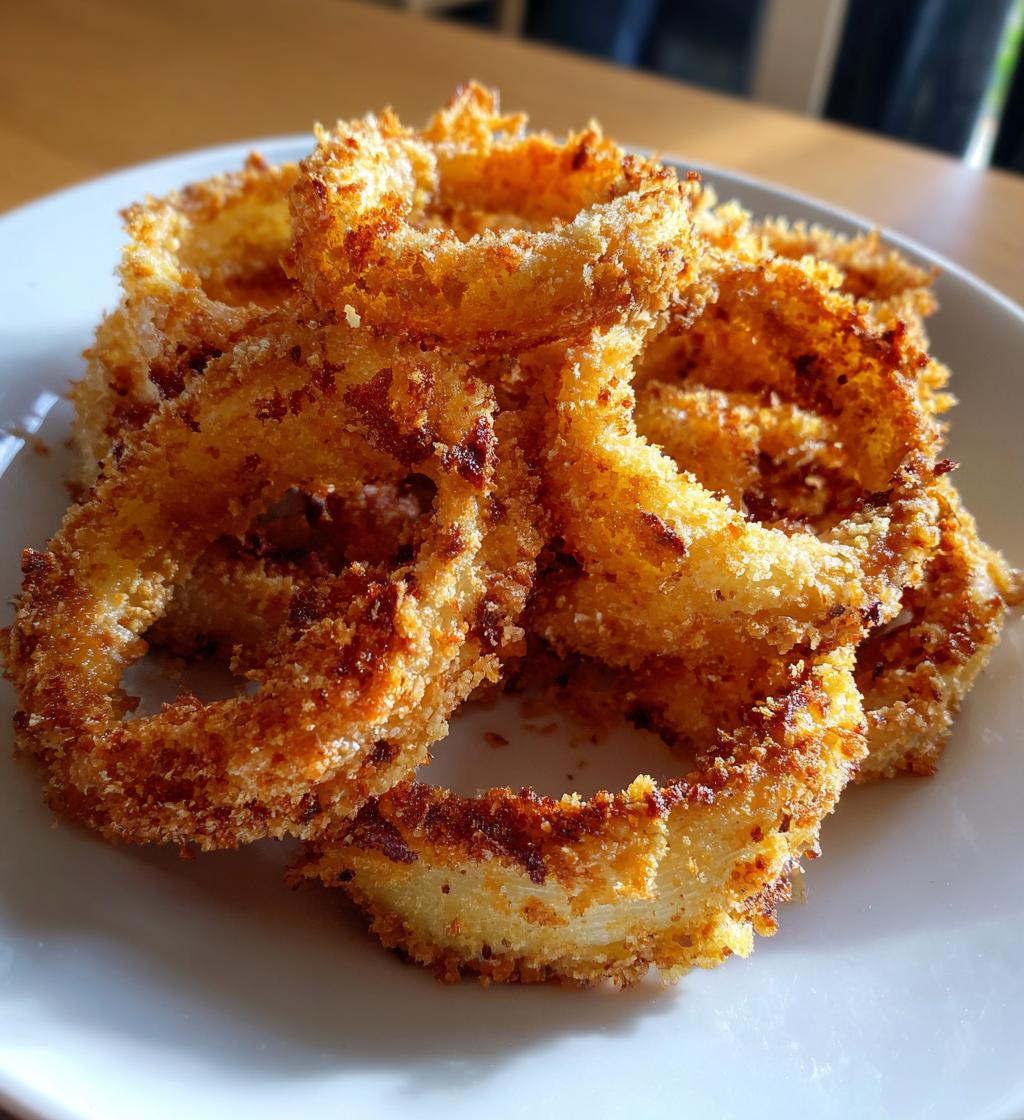 air fryer onion rings keto version - detail 1