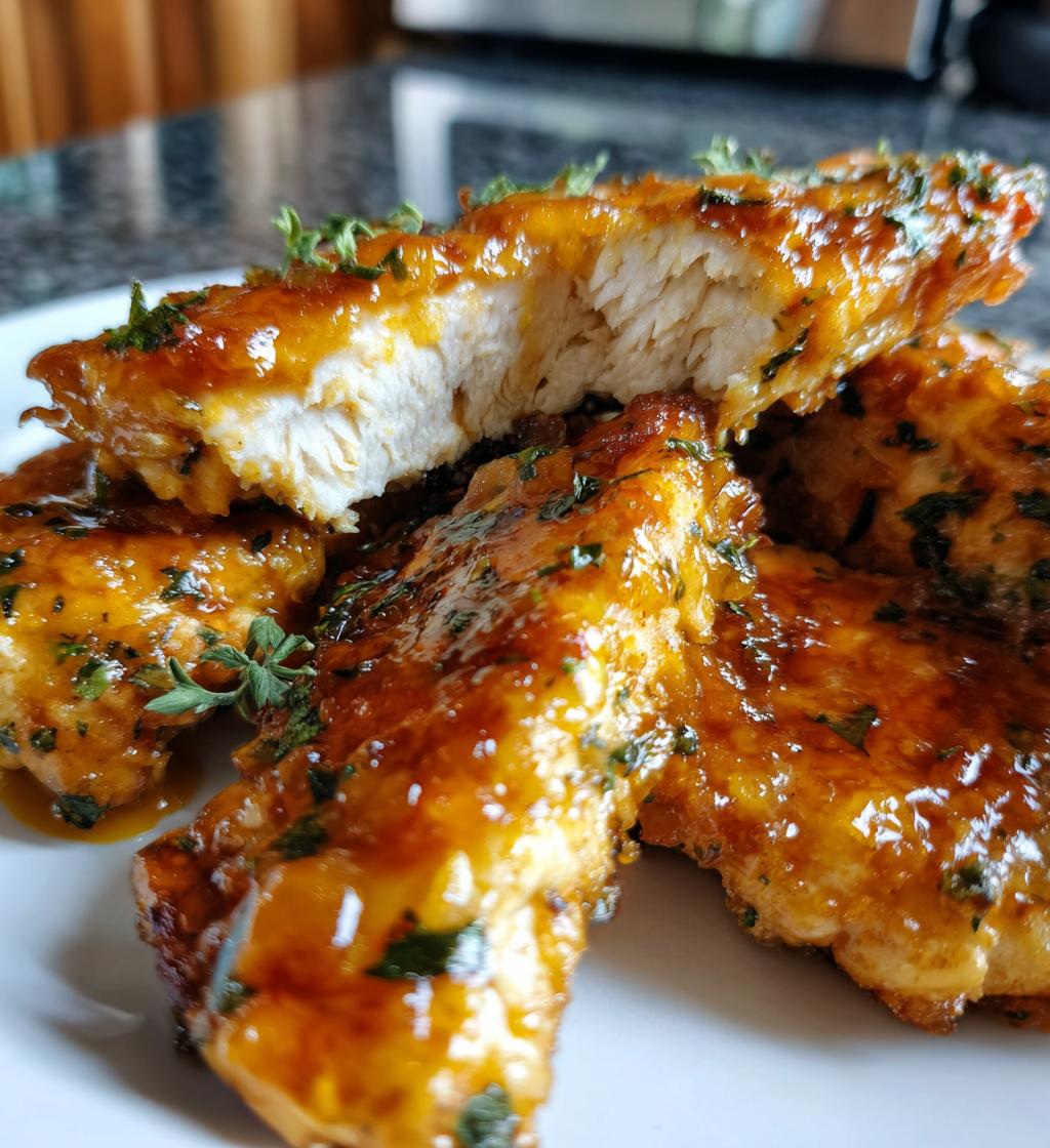 air fryer orange glazed chicken fillet recipe - detail 1