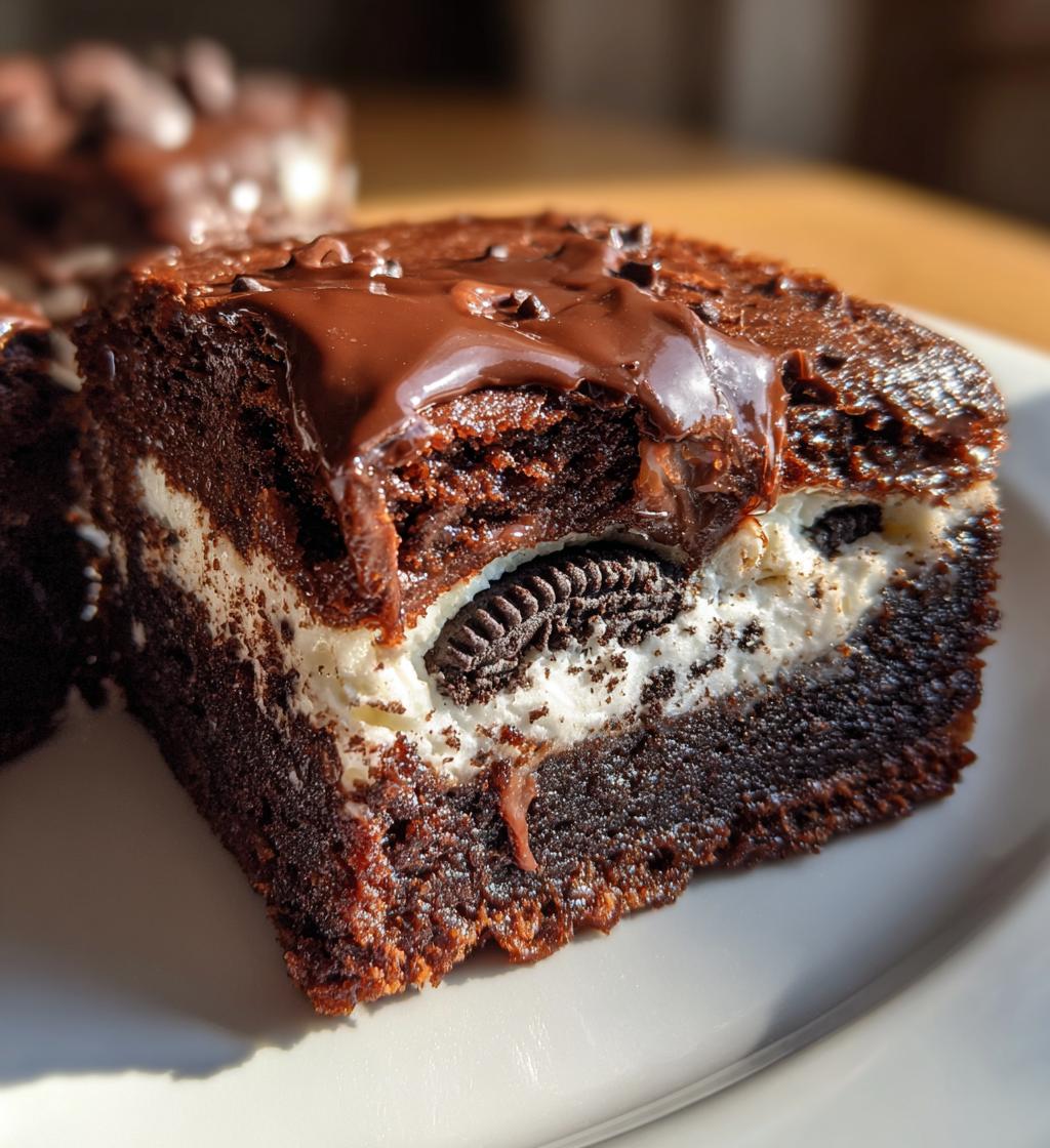 air fryer oreo stuffed brownies - detail 1
